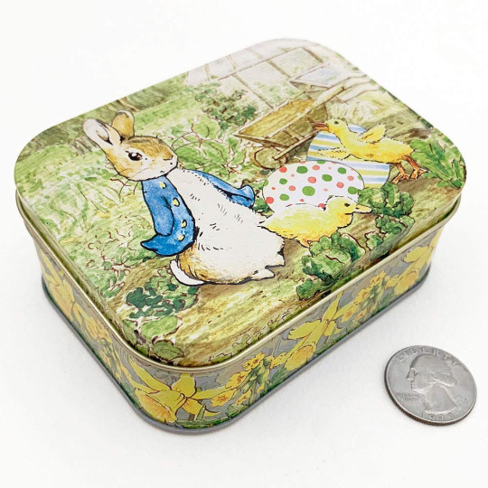 Peter Rabbit Easter Tin ~ 4-1/4 x 3-1/4" ~ England