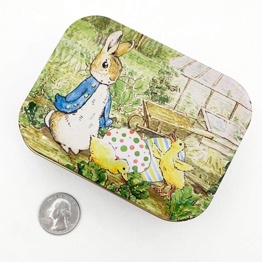 Peter Rabbit Easter Tin ~ 4-1/4 x 3-1/4" ~ England