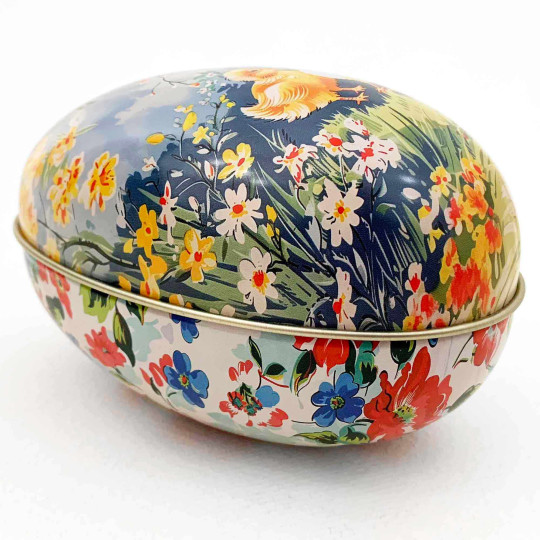 Nostalgic Ducklings Metal Easter Egg Tin ~ 4-1/4" tall