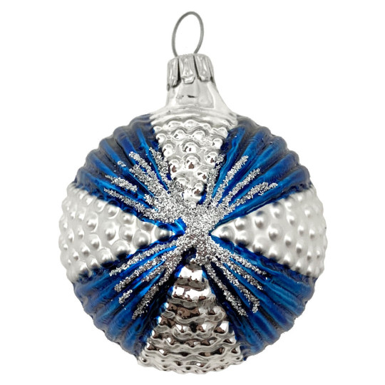 Blue and White Windmill Ornament ~ Germany ~ 2-1/2" tall