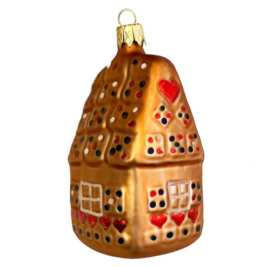 Gingerbread House Christmas Ornament ~ Czech Republic ~ 3-3/4" tall
