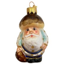 Mushroom Man Blown Glass Ornament ~ Germany ~ 3-1/2" tall