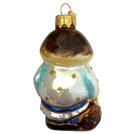 Mushroom Man Blown Glass Ornament ~ Germany ~ 3-1/2" tall
