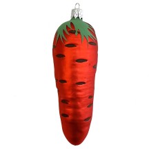 Large Carrot Ornament ~ Czech Republic ~ 4-1/2" long