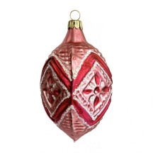Pink and Red Fantasy Ornament ~ Germany ~ 3" tall