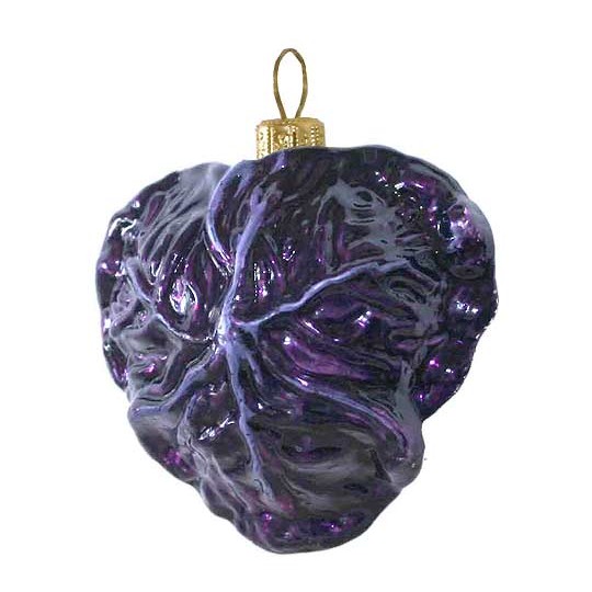 Blown Glass Cabbage Ornament ~ Poland