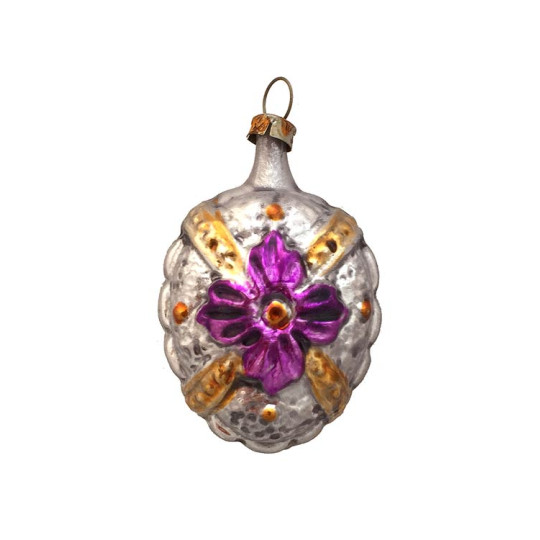 Fancy Strappy Flower Ornament ~ Germany ~2-1/2" tall