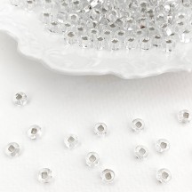 100 Clear Glass Spacer Beads ~ Czech Republic