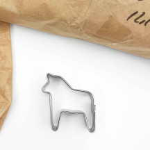 Mini Dala Horse Cookie Cutter ~ Sweden ~ 1-3/4" tall