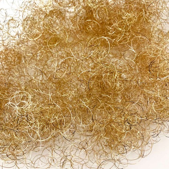 Gold Curly Lametta Angel Hair Decohaar ~ Germany