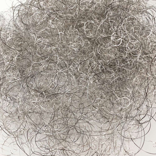 Silver Curly Lametta Angel Hair Decohaar ~ Germany