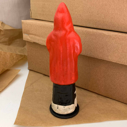 Belsnickle Santa Papier Mache Candy Container ~ Germany ~ 6-1/4" tall