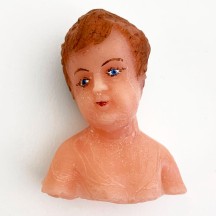Large Wax Doll Head ~ 3-1/2" tall
