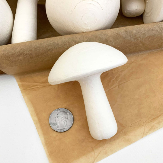 1 Extra Large Spun Cotton Classic Mushroom 3-1/4" ~ Czech Republic