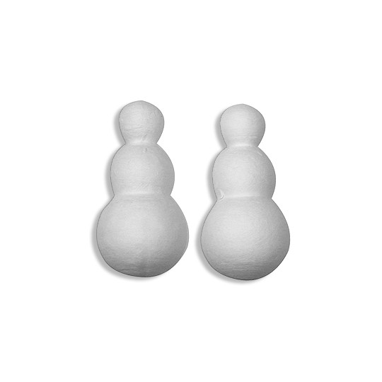 3 Spun Cotton Snowmen 2-1/4" ~ Czech Republic