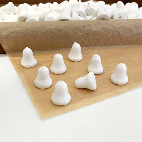 8 Spun Cotton Miniature Bells ~ 19mm