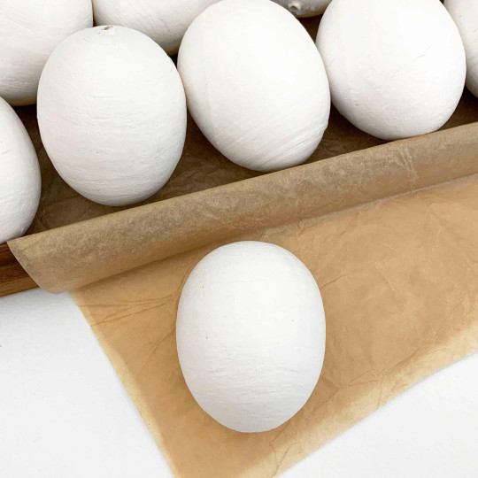 1 XL Spun Cotton Egg for Easter Crafting ~ 73mm