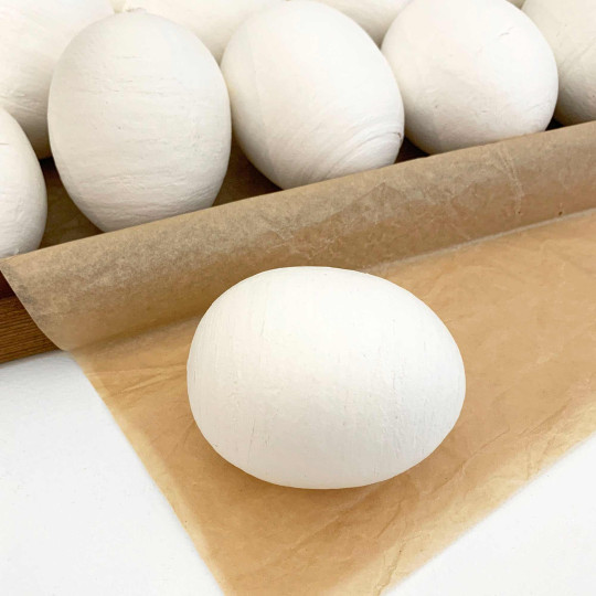 1 XL Spun Cotton Egg for Easter Crafting ~ 73mm