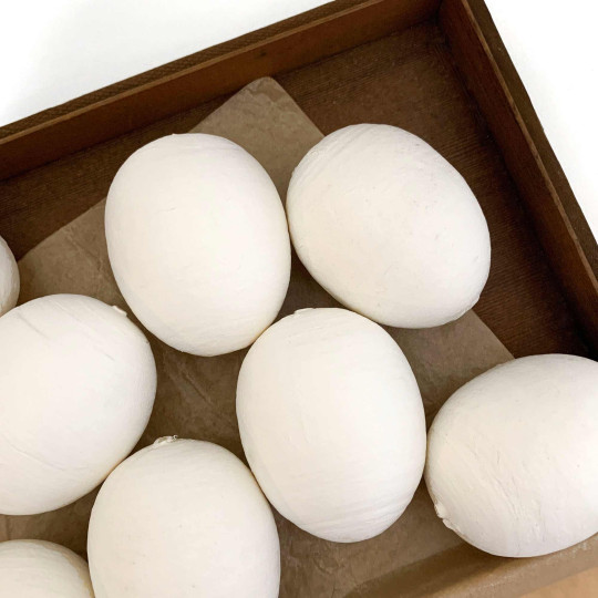 1 XL Spun Cotton Egg for Easter Crafting ~ 73mm