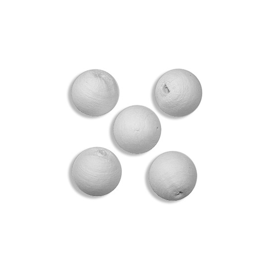 6 Round Spun Cotton Balls ~ 1" ~ 24mm