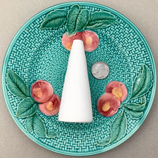 2 XL Spun Cotton Cones with Flat Tops for Crafting Dolls and Figures ~ 4" tall