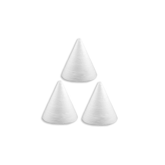 5 Spun Cotton Cones, Noses or Hats 1-1/4" ~ Czech Republic