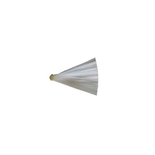1-1/8" Spun Glass Fan Bird Tails ~ Set of 3 ~ Made in Germany ~ 3 cm