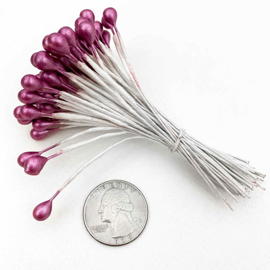Extra Large Purple with White Stem Berry Stamen