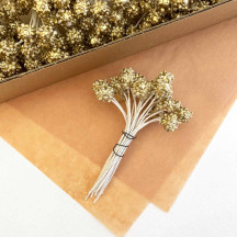 Metallic Textured Gold Berry Stamen ~ Germany