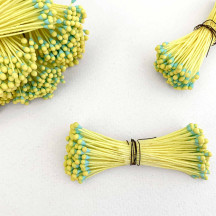 Yellow and Aqua Flower Stamen ~ Germany