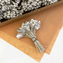 Pearled Nacre Paddle Shaped Vintage Flower Stamen ~ Germany