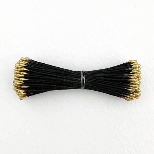 Gold and Black Stamen Peps for Flower Making and Holiday Crafts