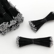 Silver and Black Stamen Peps for Flower Making and Holiday Crafts