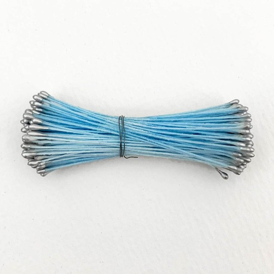 Silver and Light Blue Stamen Peps for Flower Making and Holiday Crafts