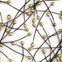 Gold Berry Stamen for Christmas Crafting ~ Wired Stems