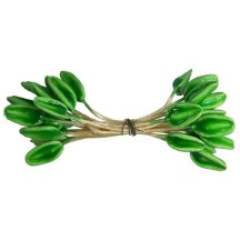 Green Vintage Czech Flower Stamen