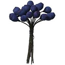 18 Miniature Composition Blueberries ~ 3/8" ~ Czech Republic