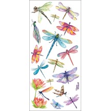 1 Sheet of Stickers Dragonflies