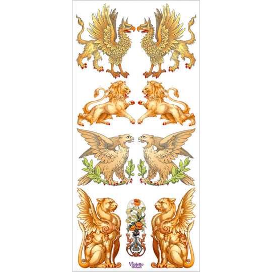 1 Sheet of Stickers Mixed Griffins