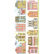 1 Sheet of Stickers Mixed Buildings