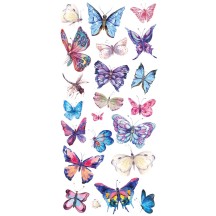 1 Sheet of Stickers Pastel Butterflies