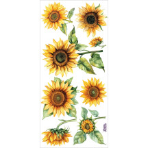 1 Sheet of Stickers Sunflowers