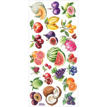 1 Sheet of Stickers Watercolor Fruits