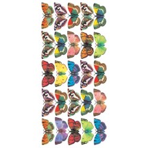 1 Sheet of Stickers Medium Colorful Butterflies