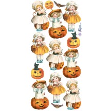 1 Sheet of Stickers Halloween Pumpkin Children