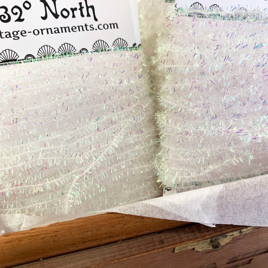 Iridescent Tinsel Sparkle Cording ~ 5 yards ~ Small 3/16" wide
