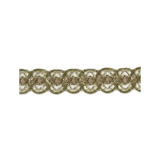 Old Store Stock Gold and Light Pink Extra Fancy Trim ~ Vintage