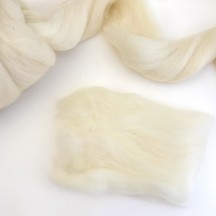 100% Wool Roving in Ecru for Crafting Wool Beards