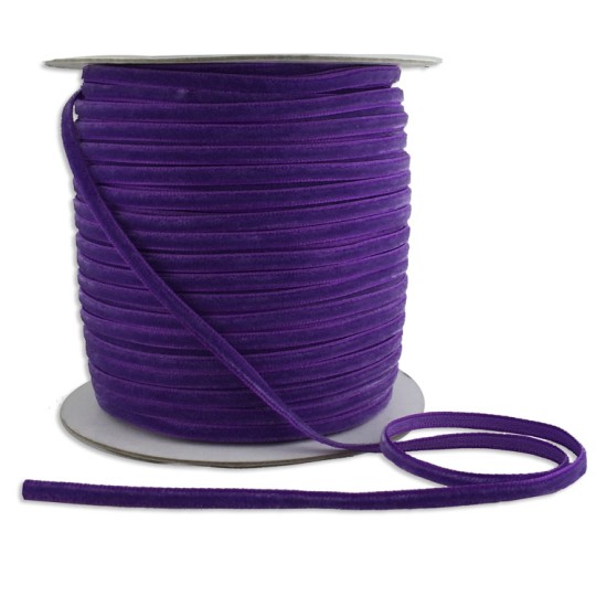 Tiny Velvet Ribbon Trim in Bright Grape Purple ~ 1/8" wide