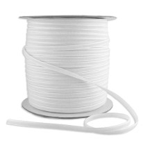 Tiny Velvet Ribbon Trim in White ~ 1/8" wide